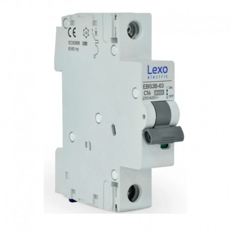 INTERRUPTOR AUTOMATICO LEXO 1X16A 10kA C
