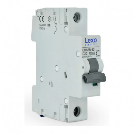 INTERRUPTOR AUTOMATICO LEXO 1X10A 10kA C