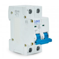 INTERRUPTOR AUTOMATICO LEXO 2X16A 6kA C