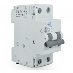 INTERRUPTOR AUTOMATICO LEXO 2X20A 10kA C