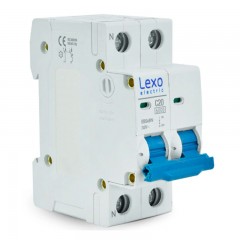INTERRUPTOR AUTOMATICO LEXO 2X20A 6kA C