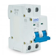 INTERRUPTOR AUTOMATICO LEXO 2X40A 6kA C