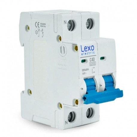 INTERRUPTOR AUTOMATICO LEXO 2X40A 6kA C