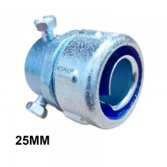 CONECTOR RECTO 25MM P/CONDUIT FLEX/EMT CON TORNILLO
