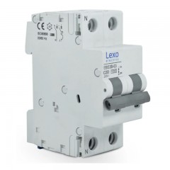 INTERRUPTOR AUTOMATICO LEXO 2X20A 10kA C